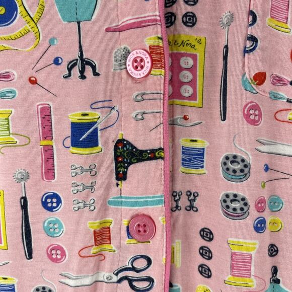 Nick Nora Pajama Lounge Set Womens XL Pink Sewing Seamstress Modal Stretch - Picture 3 of 16